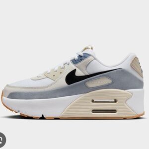 New, Nike Air Max 90 LV8 Women's Sneakers. Sold out in White, Black, & Blue-Grey